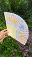 Handheld Folding Fan Beige